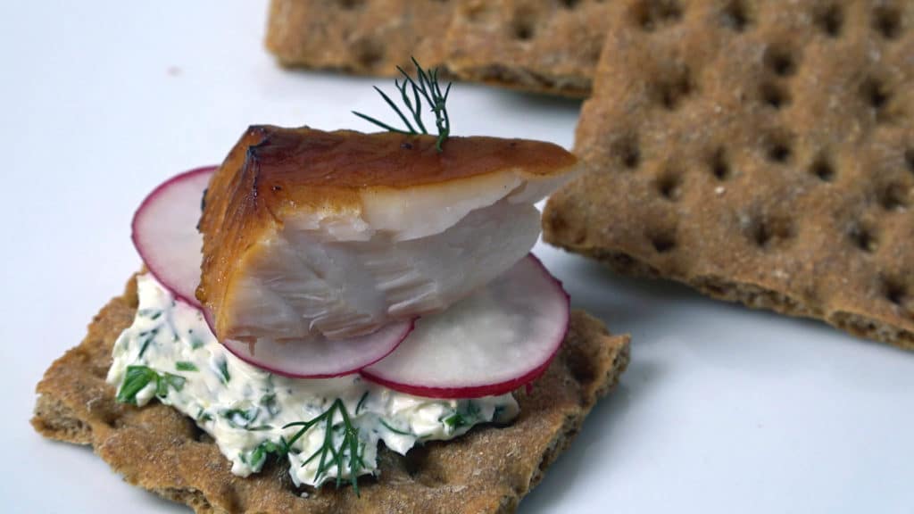 Smoked Lake Whitefish with Lemon Dill Cream Cheese Dip