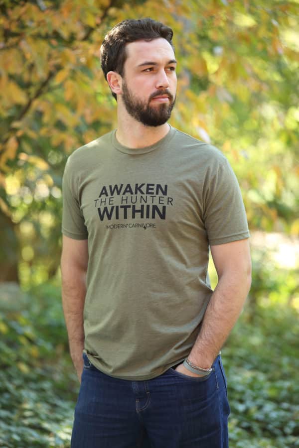Awaken The Hunter Within T-shirt Men's Green