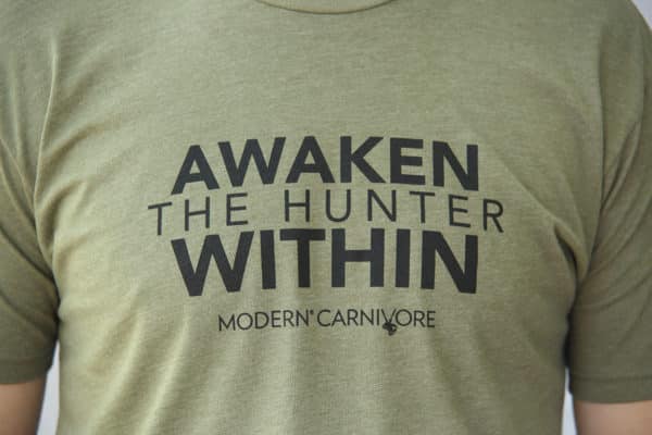 Awaken The Hunter Within T-shirt Logo Men's Green