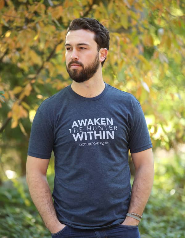 Awaken The Hunter Within T-shirt Men's Blue