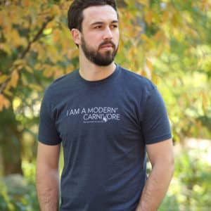 I Am A Modern Carnivore Men's T-shirt in blue